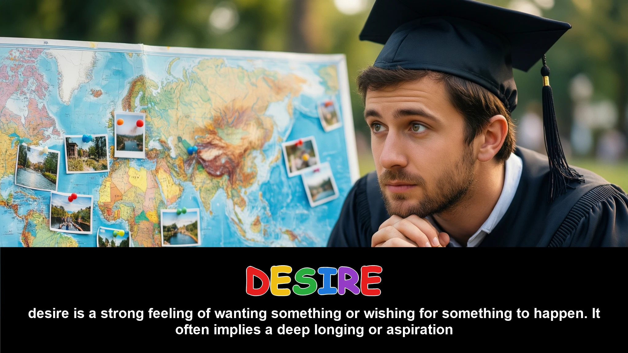 English Illustration for desire